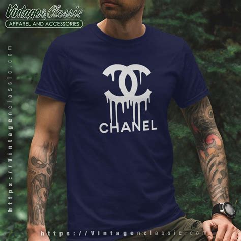 chanel dripping logo t shirt|Chanel symbol logo.